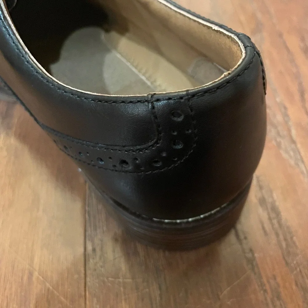 Dockers Wingtip Oxford Mens Black Memory Foam Brogue Dress Shoes 11M